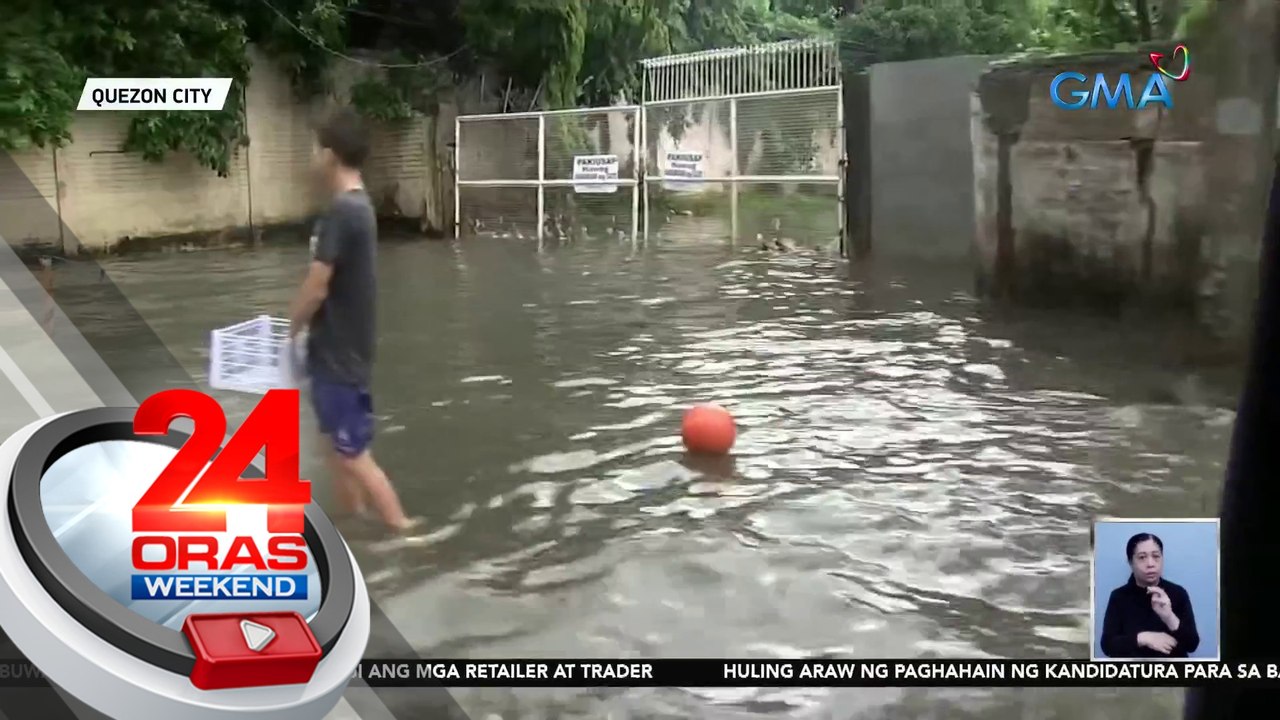 Malakas na ulan, muling nagpabaha sa ilang kalsada sa Metro Manila | 24 Oras Weekend