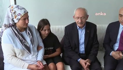 Kılıçdaroğlu a rendu visite à la mère de trois enfants qui était lave-vaisselle