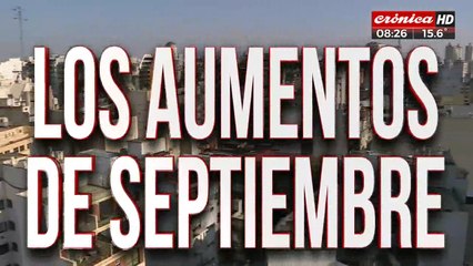 Bolsillos sin paz: estos son los aumentos de septiembre