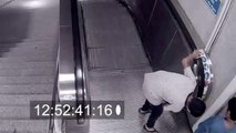 İBB, yürüyen merdivenlere yapılan sabotaj görüntülerini paylaştı