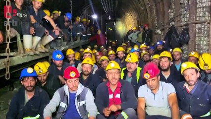 Açlık grevindeki maden işçileri yer altından seslendi: Hakkımızı alana kadar eyleme devam edeceğiz