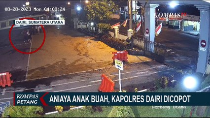 Rekaman CCTV saat AKBP Reinhard Nainggolan Aniaya Anak Buahnya di Halaman Mapolres Dairi