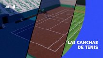 Las canchas de tenis