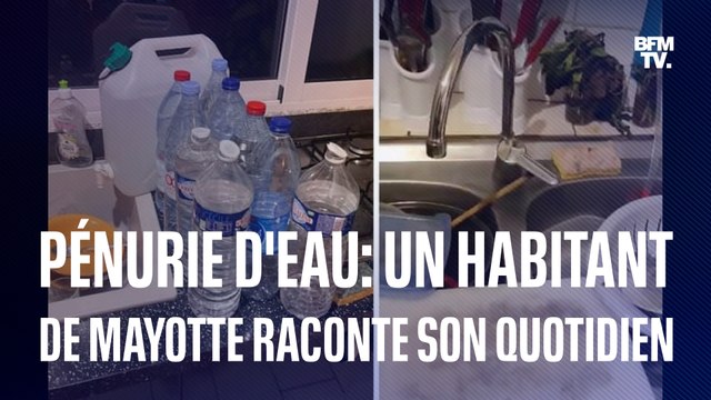 Pénurie d'eau: un habitant de Mayotte raconte son quotidien
