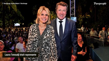 下载视频: Christian Estrosi et sa femme Laura Tenoudji : grande fête à Nice avec leur fille Bianca, ils accueillent un invité d'honneur