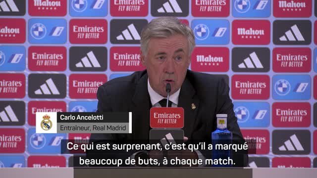 4e j. - Ancelotti : “Bellingham peut arriver à 15 buts sans problème”