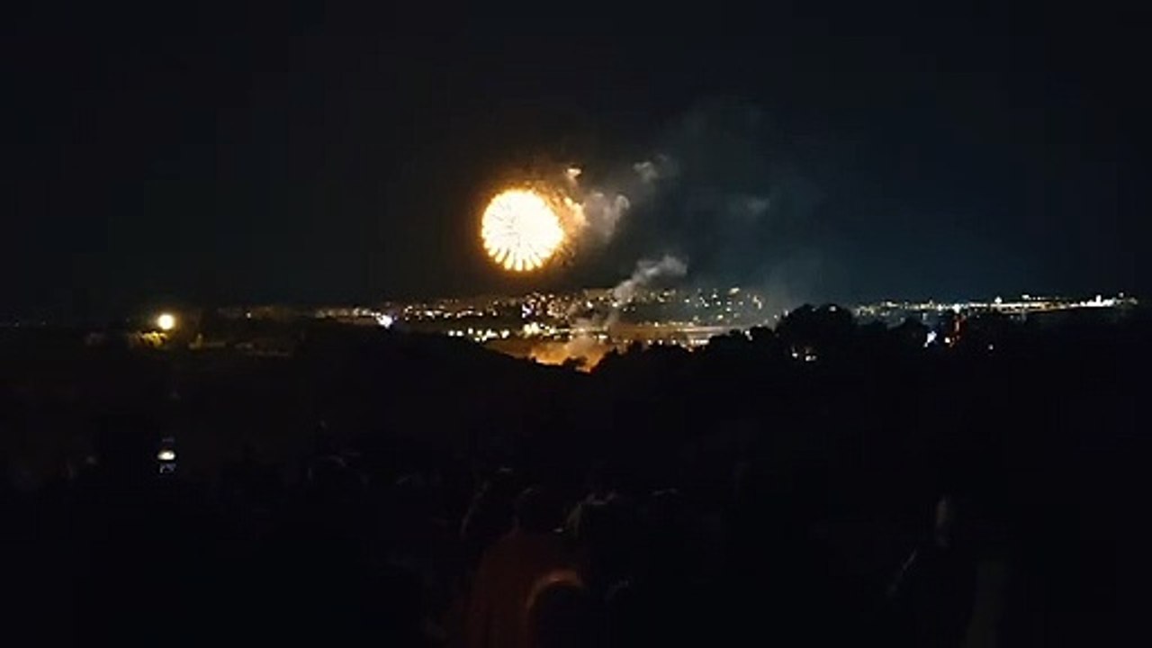 Primer espectáculo de fuegos artificiales de las fiestas de Valladolid 2023