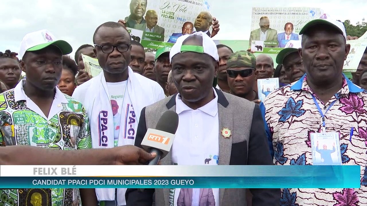 Félix Blé et Agnini Zékré en campagne pour les élections municipales 2023 à Guéyo