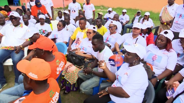 Alpha Sanogo, Pierre Amichia et Assalé Tiémoko en campagne à Tiassalé pour les municipales 2023