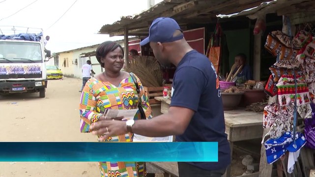 Alain Blé, Moustapha Kamaté, Etienne M'Ponon, Georges Aboké, Eric Taba et Jean Marc Yacé en campagne à Cocody