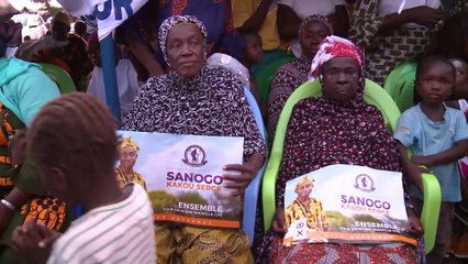 Diakité Alahassane, Serge Kakou, Diakité Daouda, Hervé Bobi, Aimé Apkalé, Bertin Zéhouri et Ali Touré en campagne pour les municipales 2023 à Divo