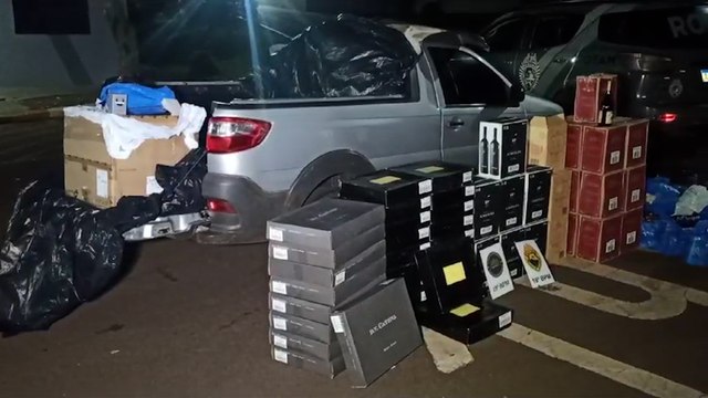 Produtos de beleza e vinhos contrabandeados são apreendidos em Toledo