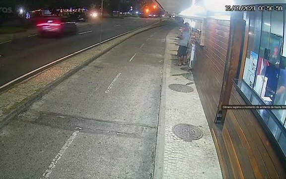 Kayky Brito: vídeo registra o exato momento do acidente