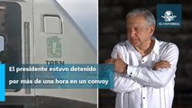 AMLO reconoce demoras en recorrido de pruebas del Tren Maya