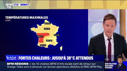 Vague de chaleur: où va-t-il faire le plus chaud ces prochains jours?