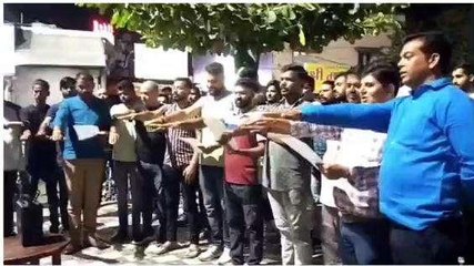 इंदौर: ना बेचेंगे नशा न करने देंगे, दुकान मालिकों को पुलिस ने दिलाई शपथ