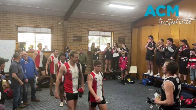 Horsham Saints celebrate its WFNL win in the first semi-final | The Wimmera Mail-Times | Sunday, September 3, 2023