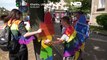 Evento do orgulho LGBT em Kharkiv pelas vitórias na guerra