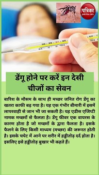 डेंगू होने पर करें इन देसी चीजों का सेवन, दो दिन बढ़ जाएगा प्लेटलेट्स