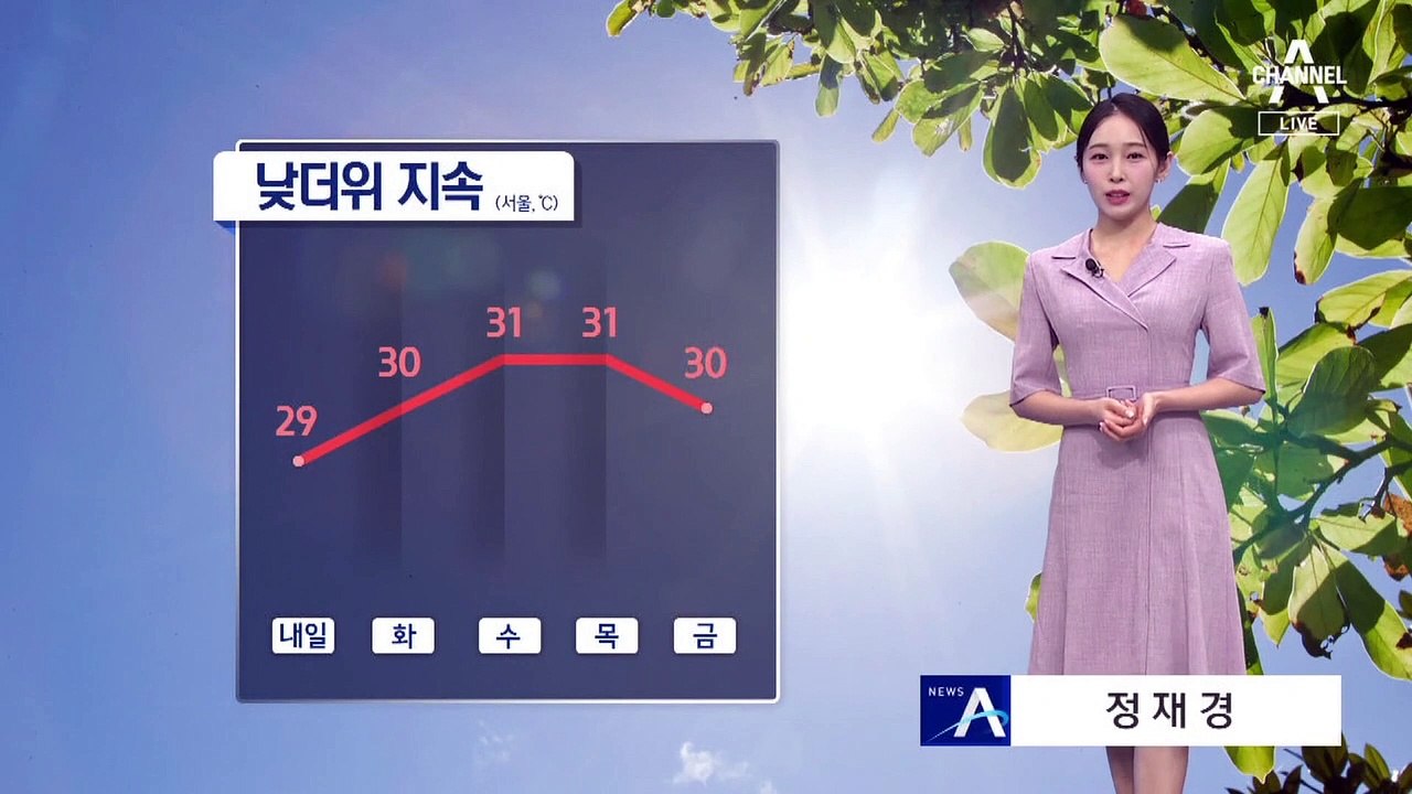 [날씨]이번 주 30도 넘는 더위…소나기 곳곳