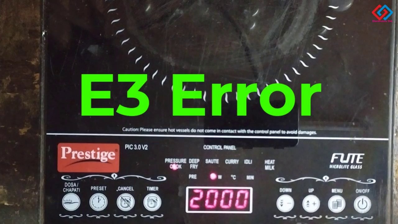 E3 Error In Prestige Induction Cooker E3 Error ko kaise Repair karen