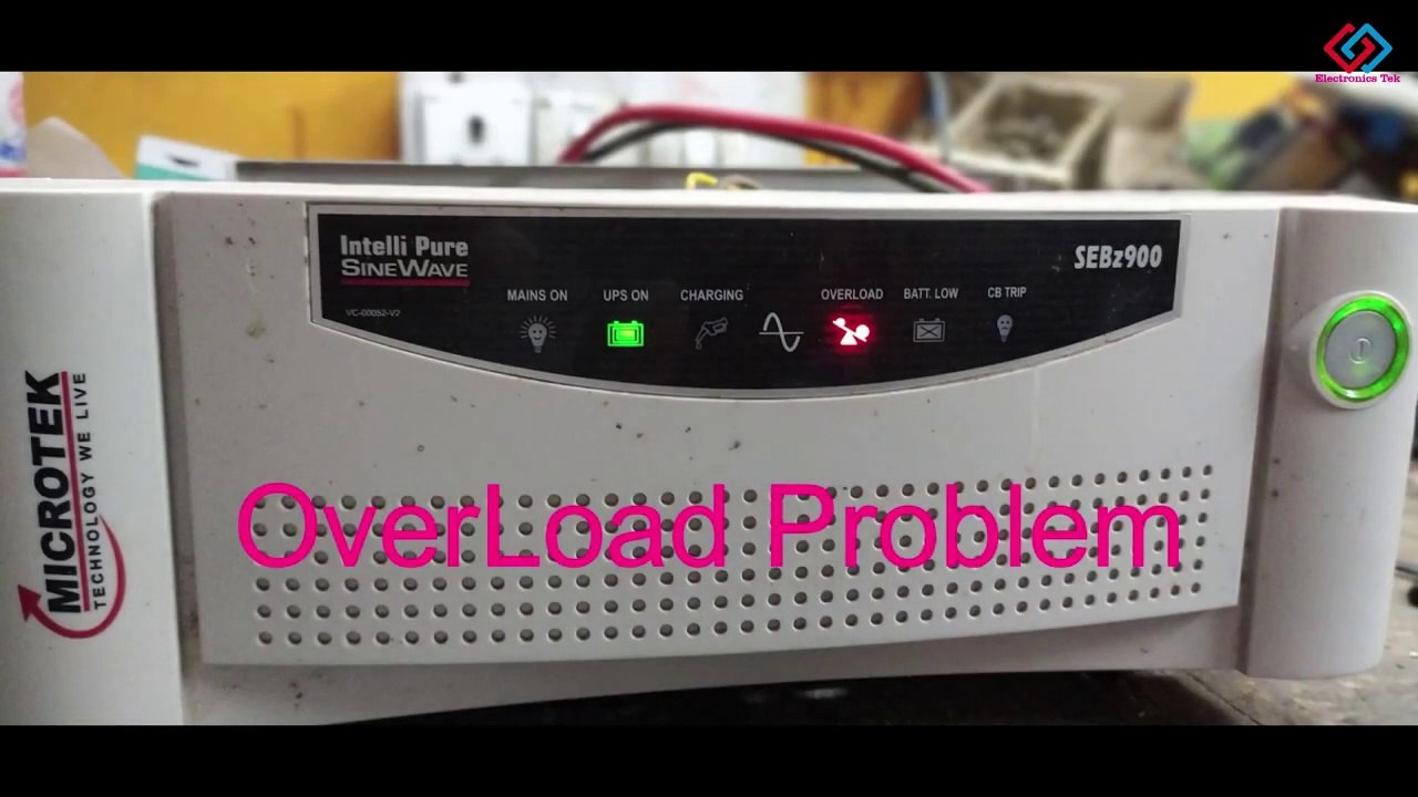 Microtek Inverter Overload problem  How Repair Microtek Inverter