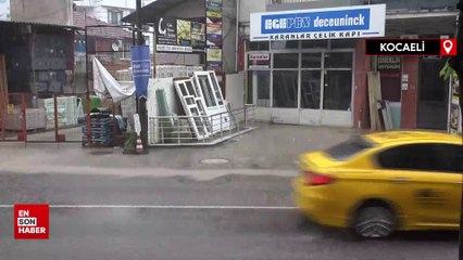 Kocaeli’nde sağanak yağış etkili oldu