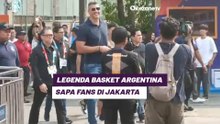 Legenda Basket Argentina Sapa Fans di FIBA World Cup 2023 Jakarta Ditemani Erick Thohir