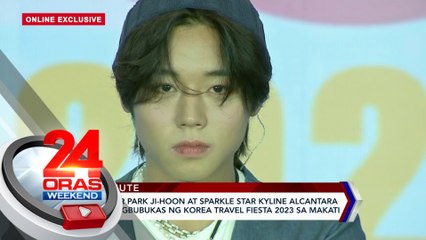 Korean actor Park Ji-Hoon at sparkle star Kyline Alcantara, dumalo sa pagbubukas ng Korea Travel Fiesta 2023 sa Makati | 24 Oras Weekend