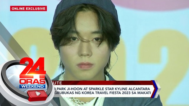 Korean actor Park Ji-Hoon at sparkle star Kyline Alcantara, dumalo sa pagbubukas ng Korea Travel Fiesta 2023 sa Makati | 24 Oras Weekend
