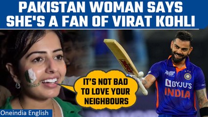 Pakistani woman professes admiration for Virat Kohli after Asia Cup match | Watch | Oneindia News