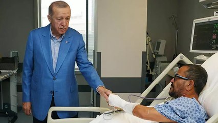 Cumhurbaşkanı Erdoğan, Sabancı çiftini hastanede ziyaret etti