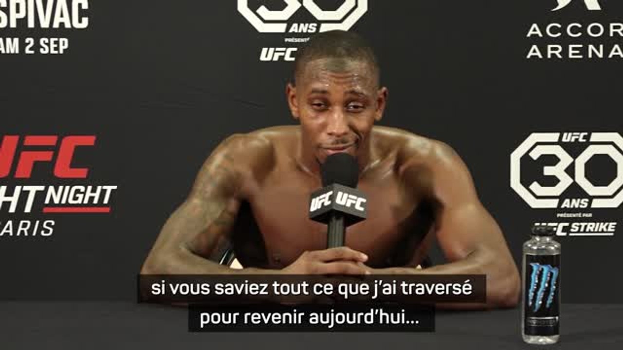 UFC Paris - Lapilus : "Si vous saviez tout ce que j'ai traversé pour revenir aujourd'hui…"