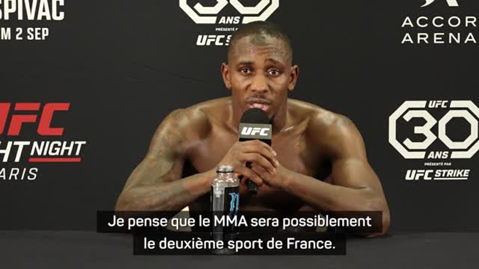 UFC Paris - Lapilus : "Le MMA sera possiblement le deuxième sport de France"  - Vidéo Dailymotion