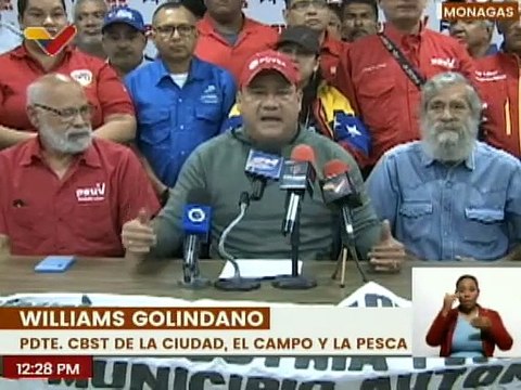 Monagas | Sindicato de trabajadores petroleros se despliegan en apoyo al Pdte. Nicolás Maduro