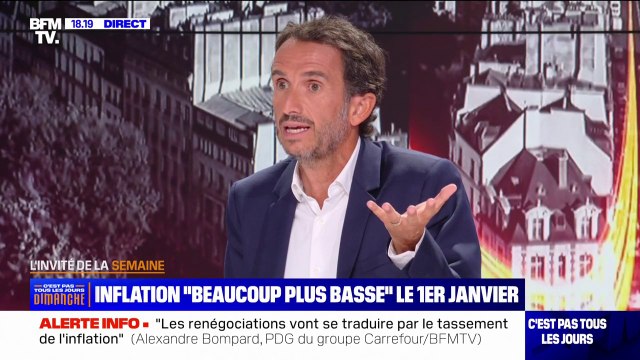 Inflation: Les industriels n'ont pas joué le jeu de la renégociation , affirme Alexandre Bompard (PDG Carrefour)