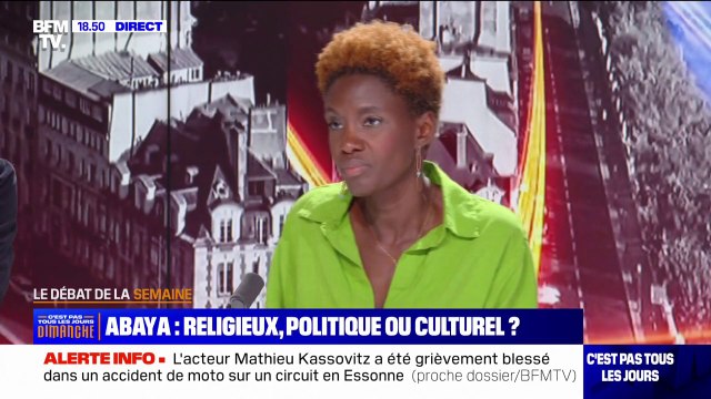 Interdiction de l'abaya à l'école: Je trouve cela incroyable de demander aux gens d'oublier leurs origines, dès lors qu'ils franchissent le seuil de l'école , affirme Rokhaya Diallo
