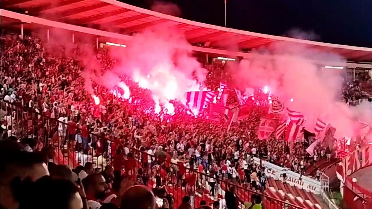 Before the game and half time (FK Crvena zvezda - Novi Pazar)