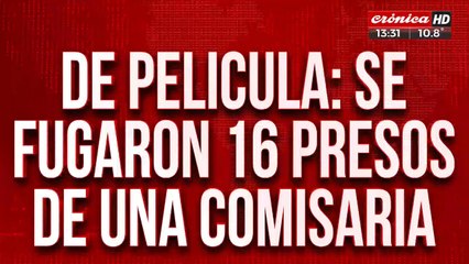 Terror en Granadero Baigorria: se fugaron 16 presos de una comisaria