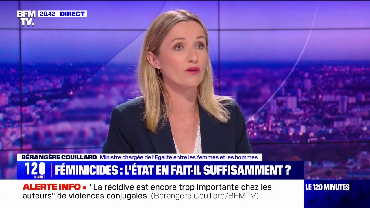 Féminicides: "Le patriarcat est très présent dans notre société, et il faut qu'on arrive à changer les mentalités", affirme la ministre Bérangère Couillard