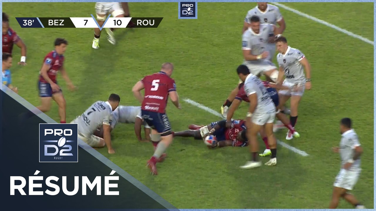 PRO D2 Saison 2023/2024 J03 - Résumé AS Béziers-Rouen Normandie Rugby
