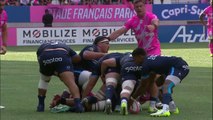 TOP 14 - Essai de Kylan HAMDAOUI (SFP) - Stade Français Paris - Montpellier Hérault Rugby - Saison 2023-2024