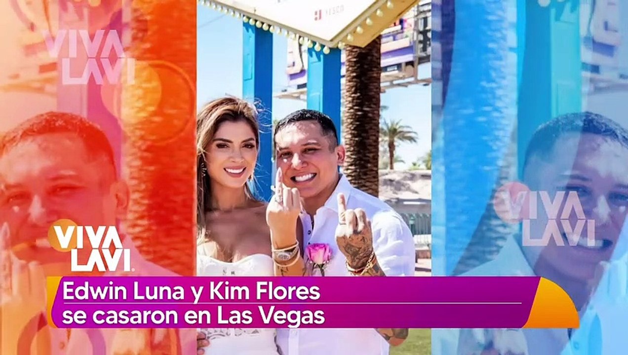 Edwin Luna y Kimberly Flores se casan en las vegas