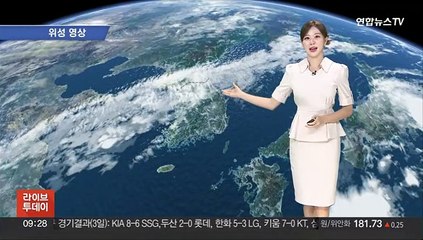 [날씨] 한낮 30도 안팎 더위…내륙 소나기·동쪽 비