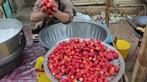 Fresh Strawberry Milkshake - How to Make Refreshing Special Summer Drinks- Karachi Food Street