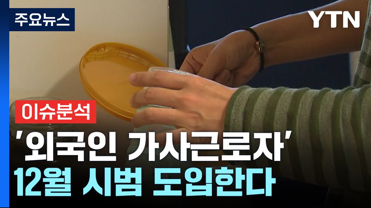 [뉴스라이브] 외국인 가사도우미 12월 시범 도입...하반기 노동부 계획은? / YTN