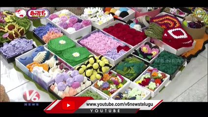 Meena Patel From Gujarat Making Attractive Dolls And Toys With Threads | V6 Weekend Teenmaar