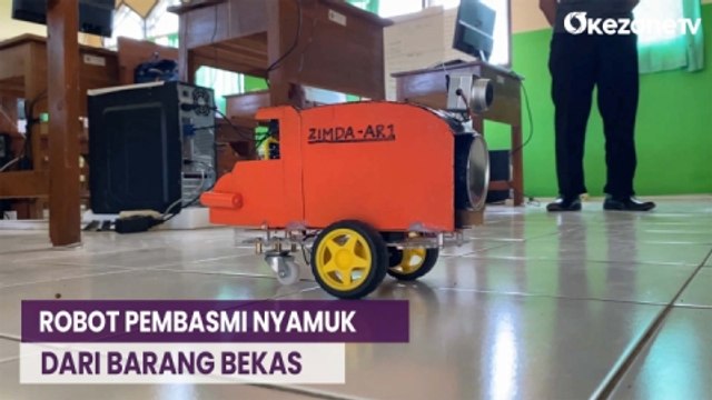 Keren! Siswa di Banjarnegara Ciptakan Robot Pembasmi Nyamuk dari Barang Bekas
