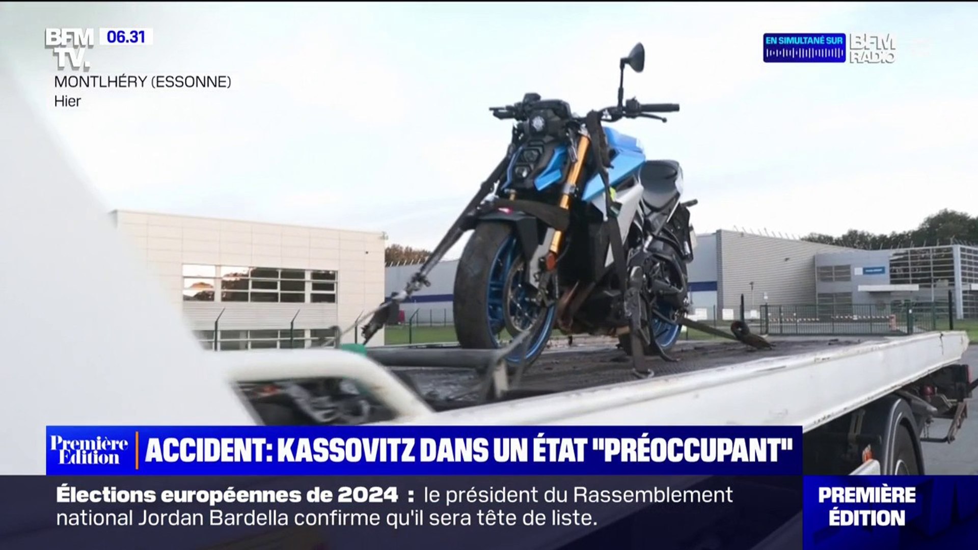 Mathieu Kassovitz dans un état "préoccupant" après un accident de moto sur  un circuit en Essonne - Vidéo Dailymotion
