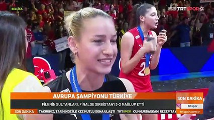 Gizem Örge'den şampiyonluk sonrası duygulandıran konuşma: Baba buradayım!
